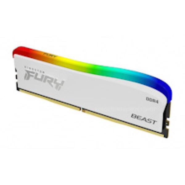 Kingston FURY Beast White/ DDR4/ 8GB/ 3200MHz/ CL16/ 1x8GB/ RGB/ White 