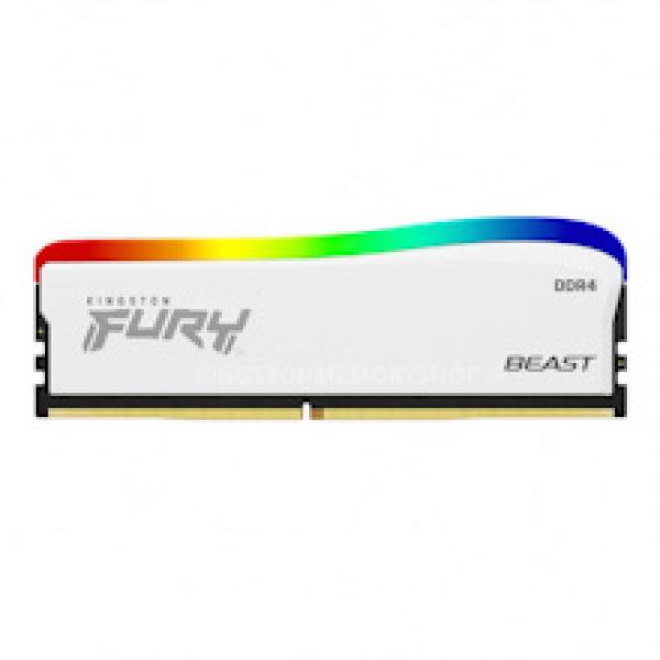 Kingston FURY Beast White/ DDR4/ 16GB/ 3200MHz/ CL16/ 1x16GB/ RGB/ White
