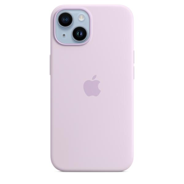 iPhone 14 Silicone Case with MS - Lilac