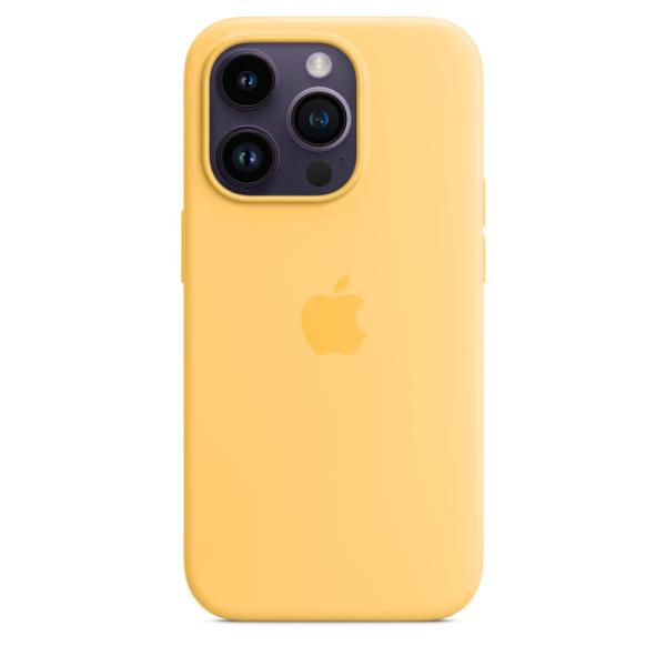 iPhone 14 Pre Max Silicone Case with MS - Sunglow