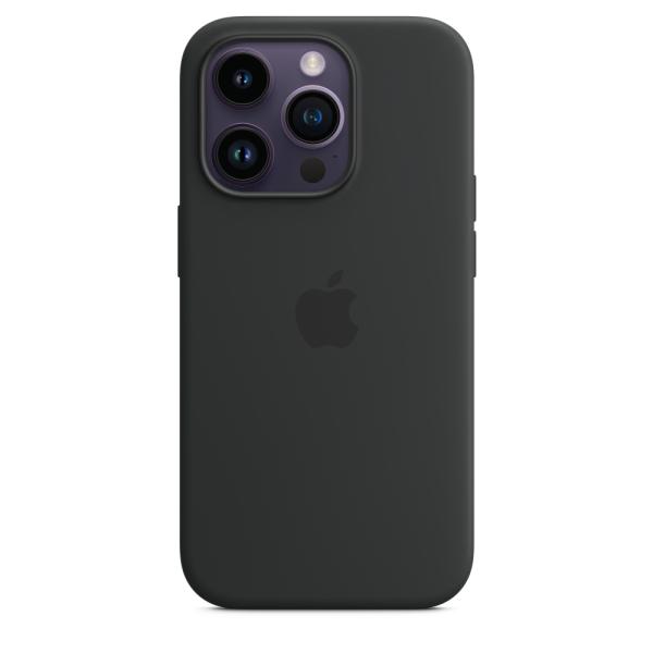 iPhone 14 Pre Max Silicone Case with MS - Midnight