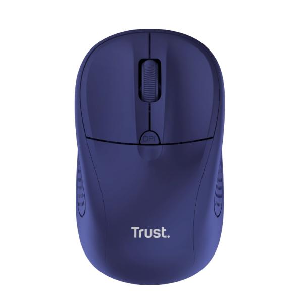 TRUST Primo/ Kancelárska/ Optická/ 1 600 DPI/ Bezdrôtová USB/ Modrá