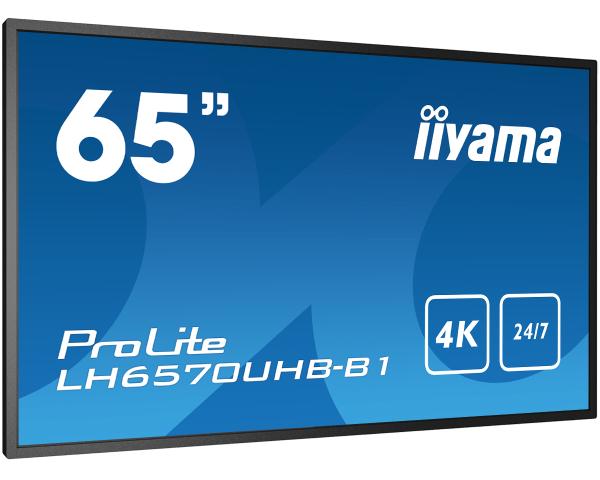 65" iiyama LH6570UHB-B1: VA, 4K UHD, Android, 24/ 7 
