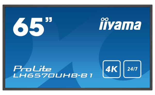 65" iiyama LH6570UHB-B1: VA, 4K UHD, Android, 24/ 7