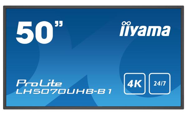 50" iiyama LH5070UHB-B1: VA, 4K UHD, Android, 24/ 7