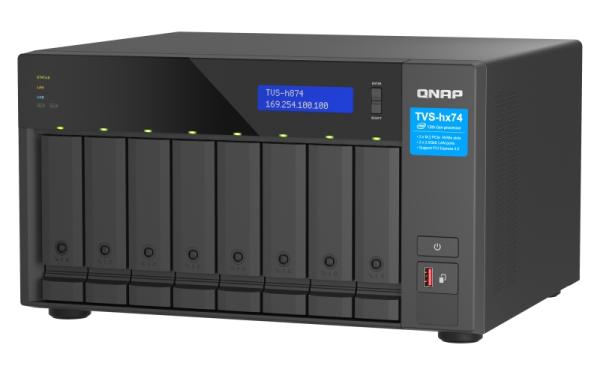 QNAP TVS-h874-i5-32G(6C/ IntelCorei5-12400/ 4, 4GHz/ 32GBRAM/ 8x3, 5"SATA/ 2x2, 5GbE/ 3xUSB3.2/ 1xHDMI/ 2xM.2/ 2xPCIe) 