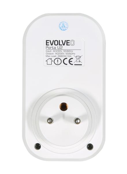 EVOLVEO Porta F16, chytrá Wi-Fi zásuvka s měřením spotřeby 