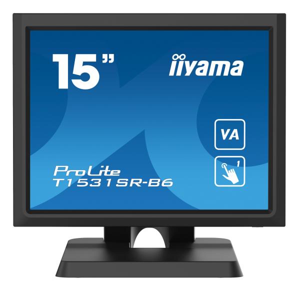 15" iiyama T1531SR-B6: VA, 1024x768, DP, HDMI