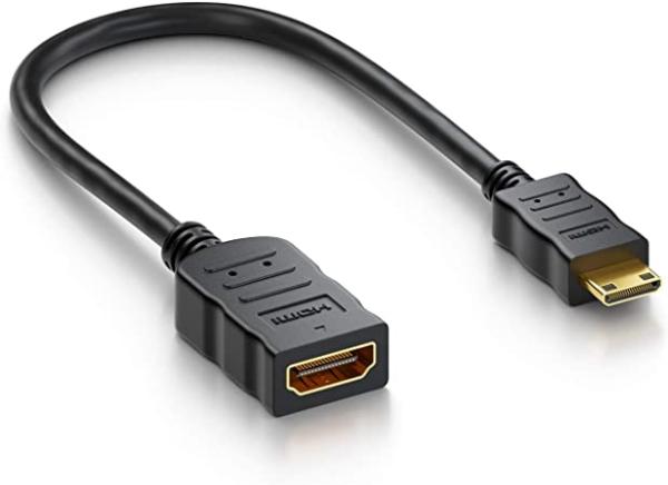 PremiumCord Flexi adaptér HDMI Typ A samica - mini HDMI Typ C samec pre ohybné zapojenie