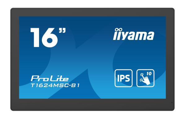 16" iiyama T1624MSC-B1: FHD, HDMI, Media Player