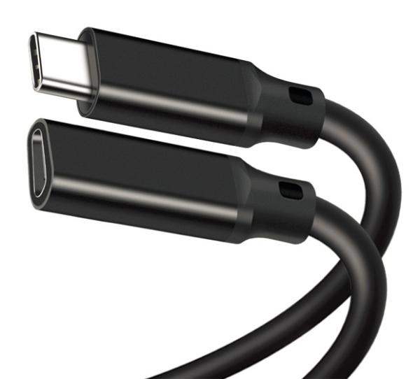 PremiumCord Predlžovací kábel USB 3.2 generation 2, C/ male - C/ female, 1m 
