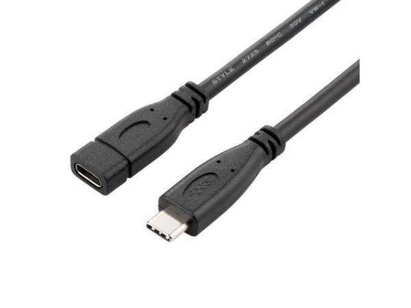 PremiumCord Predlžovací kábel USB 3.2 generation 2, C/ male - C/ female, 1, 5m