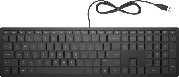 HP Pavilion Keyboard 300/ Drôtová USB/ UK-Layout/ Čierna