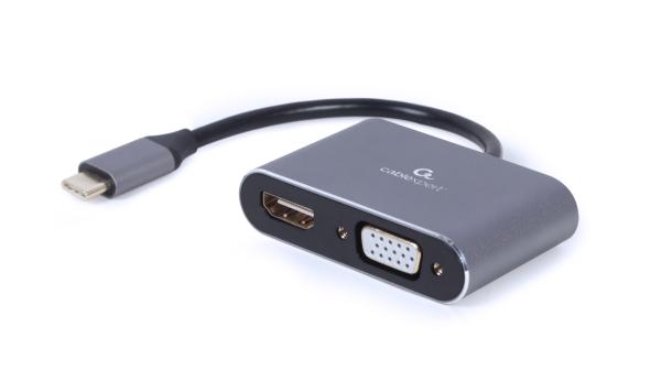 Gembird USB-C/ HDMI, VGA adaptér