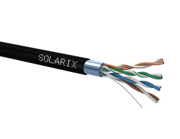 Instalační kabel Solarix CAT5E FTP PE Fca venkovní 100m/ box SXKD-5E-FTP-PE