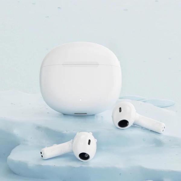QCY - T20 AilyPods bezdrátová sluchátka s dobíjecím boxem, Bluetooth 5.3, bílá