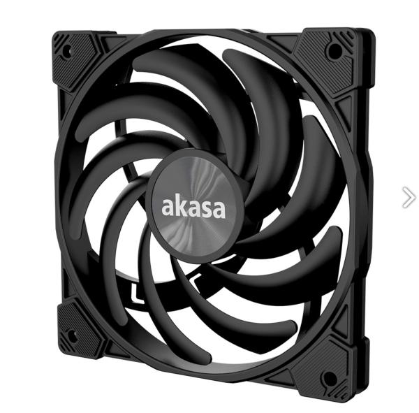 prídavný ventilátor Akasa 12 cm Alucia XS12 čierny