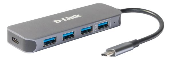 D-Link USB-C na 4-Port USB 3.0 Hub with Power Delivery