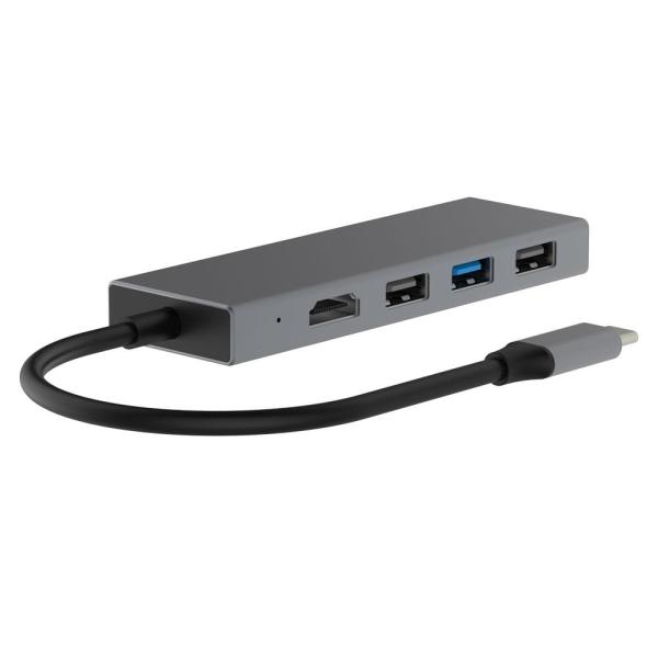 TB USB-C 7v1 adapter USB 3.0, 2xUSB 2.0, HDMI, PD, SD/ TF 