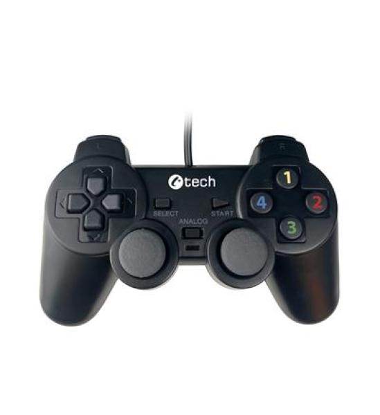 Gamepad C-TECH Callon pro PC/ PS3, 2x analog, X-input, vibrační, 1, 8m kabel, USB