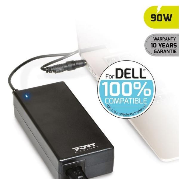 PORT CONNECT DELL 100% napájecí adaptér k notebooku, 19V, 4, 74A, 90W, 2x DELL konektor