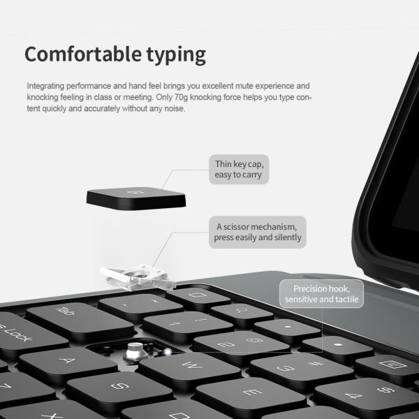 Nillkin Bumper Combo Keyboard Case pre iPad Pro 12.9 2020/ 2021/ 2022 Black 