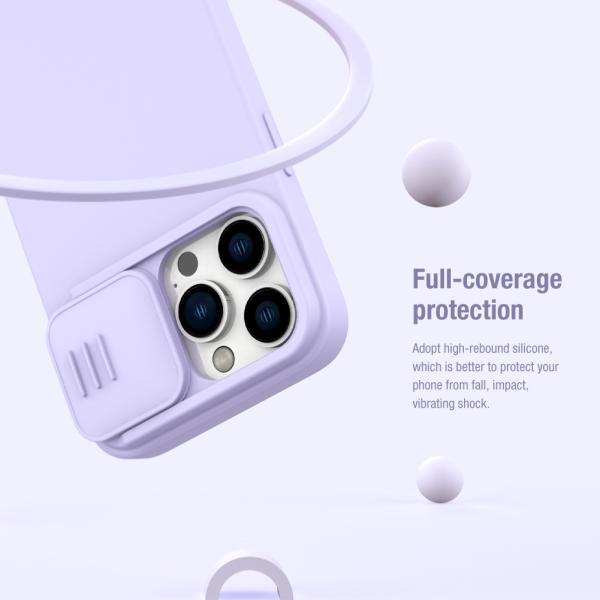 Nillkin CamShield Silky Magnetic Silikónový Kryt pre Apple iPhone 14 Pre Max Black 