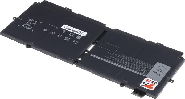 Baterie T6 Power Dell XPS 13 7390 2in1, 6710mAh, 51Wh, 4cell, Li-pol 
