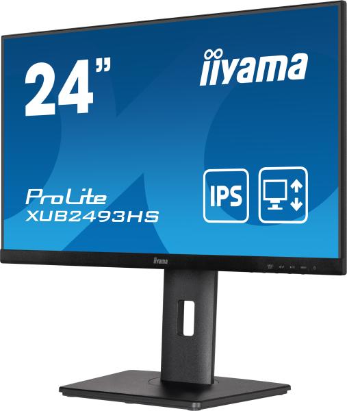 iiyama ProLite/ XUB2493HS-B5/ 23, 8"/ IPS/ FHD/ 75Hz/ 4ms/ Black/ 3R 