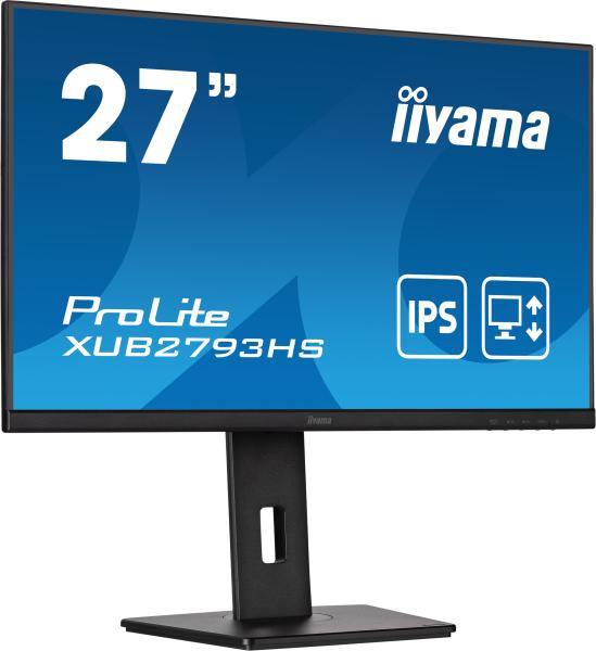 iiyama ProLite/ XUB2793HS-B5/ 27"/ IPS/ FHD/ 75Hz/ 4ms/ Black/ 3R 