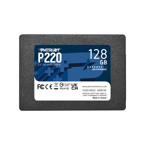 PATRIOT P220/ 128GB/ SSD/ 2.5"/ SATA/ 3R