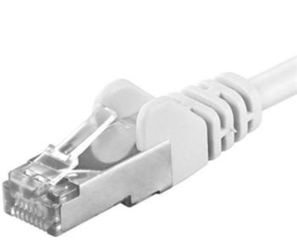 Premiumcord Patch kabel CAT6a S-FTP, RJ45-RJ45, AWG 26/ 7 1, 5m, bílá