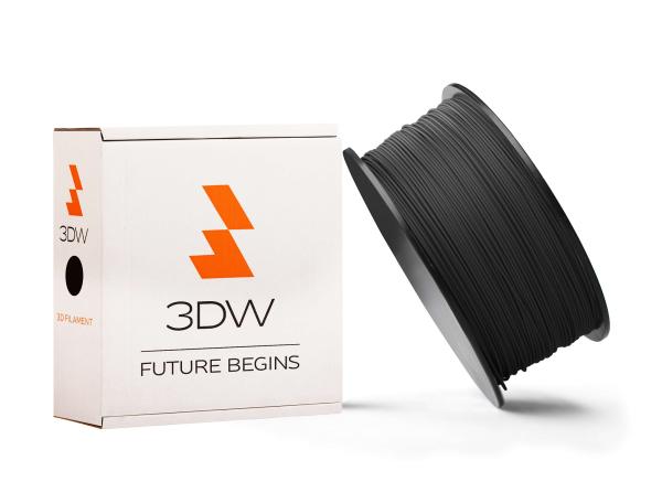 3DW - ABS filament 1, 75 mm čierna, 0, 5 kg, tlač 220-250 ° C