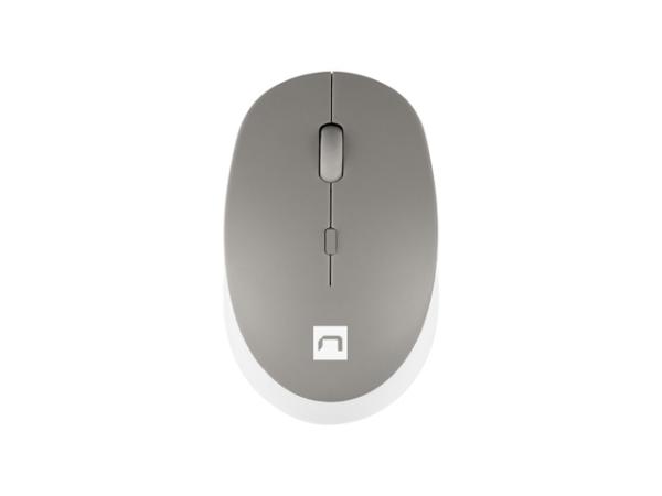 Natec optická myš HARRIER 2/ 1600 DPI/ Kancelárska/ Optická/ Bezdrôtová Bluetooth/ Biela-šedá