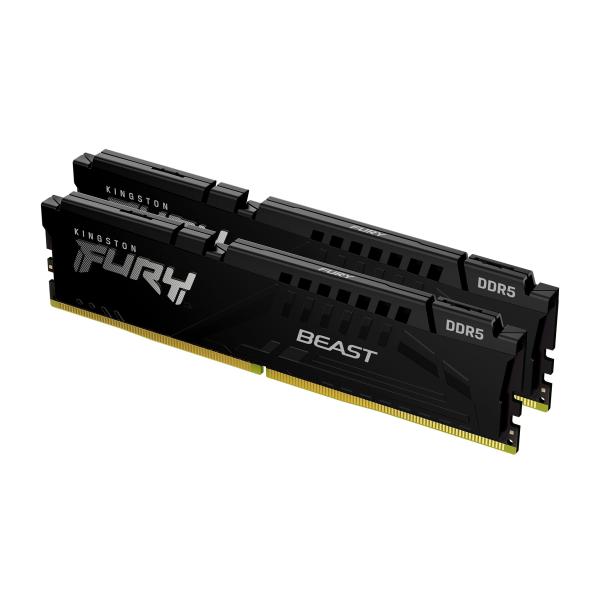 Kingston FURY Beast/ DDR5/ 64GB/ 6000MHz/ CL40/ 2x32GB/ Black