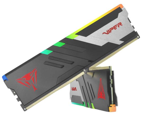 Patriot Viper Venom/ DDR5/ 32GB/ 5600MHz/ CL36/ 2x16GB/ RGB/ Black/ Silv 