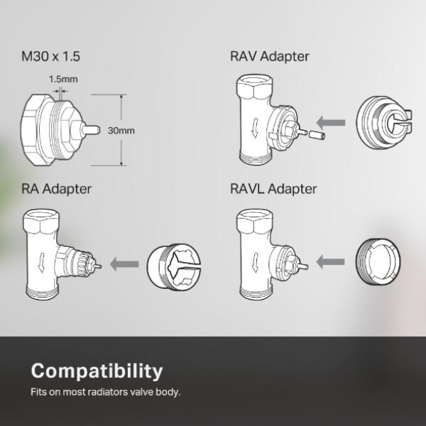 TP-link KE100 Kasa Smart Thermostatic Radiator Valve 