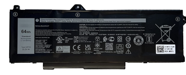 Dell Baterie 4-cell 64W/ HR LI-ON pro Latitude 5421, 5521, 5431, 5531, Precision 3470, 3561, 3571
