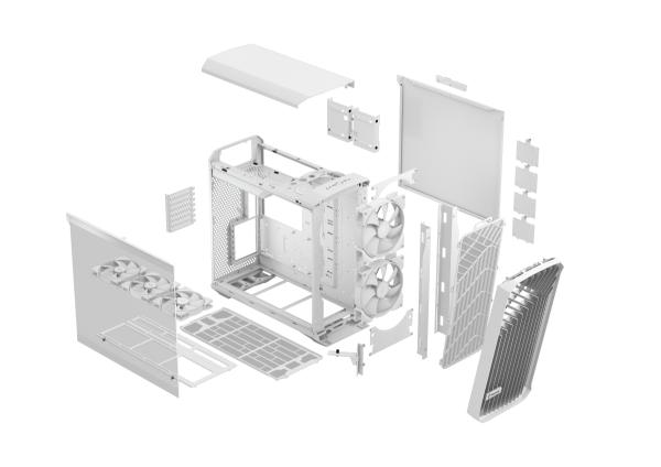 Fractal Design Torrent RGB White TG Clear Tint/ Midi Tower/ Transpar./ biela 