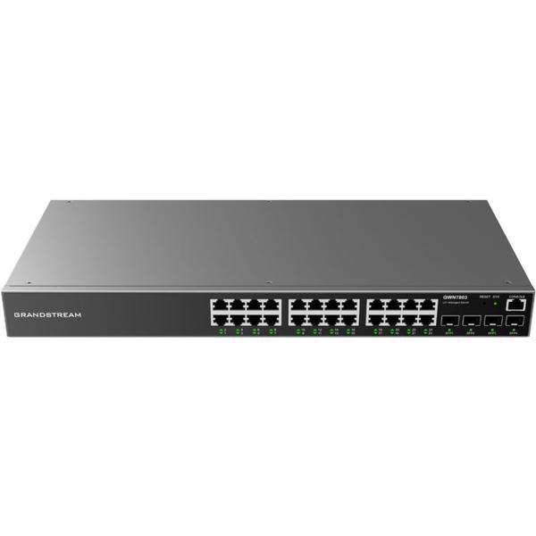 Grandstream GWN7803 Managed Network Switch 24 x 1Gbps portov, 4 SFP porty