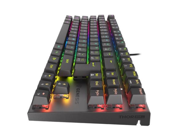 Genesis herní mechanická klávesnice THOR 303/ TKL/ RGB/ Outemu Red/ Drátová USB/ CZ/ SK layout/ Černá 