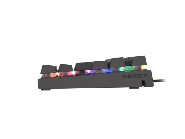 Genesis herní mechanická klávesnice THOR 303/ TKL/ RGB/ Outemu Red/ Drátová USB/ CZ/ SK layout/ Černá 