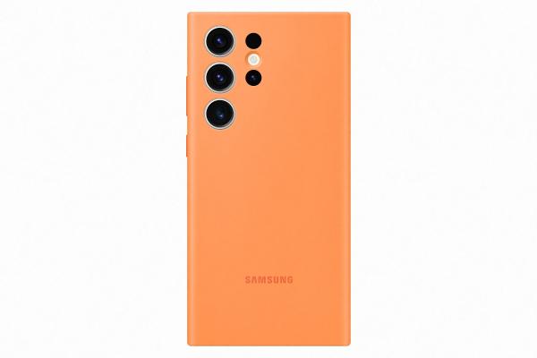 Samsung Silikonový zadní kryt pro Samsung Galaxy S23 Ultra Orange