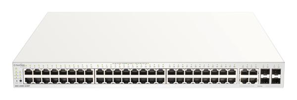 D-Link DBS-2000-52MP 52xGb PoE+ Nuclias Smart Managed Switch 4x1G Combo Ports, 370W (With 1 Year Lic)