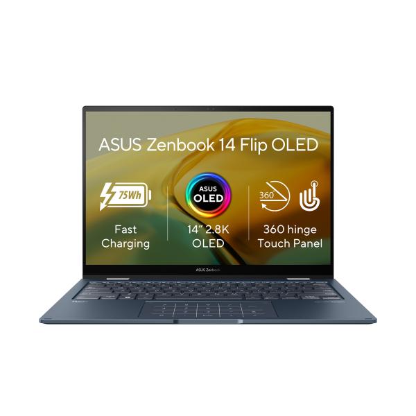 ASUS Zenbook 14 Flip OLED/ UP3404/ i7-1360P/ 14"/ 2880x1800/ T/ 16GB/ 1TB SSD/ Iris Xe/ W11H/ Blue/ 2R