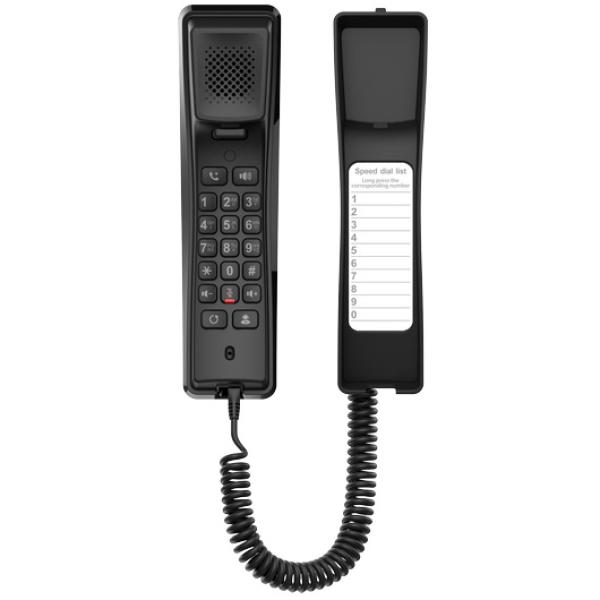 Fanvil H2U hotelový SIP telefón, bez displej, rýchlo voľby, čierny