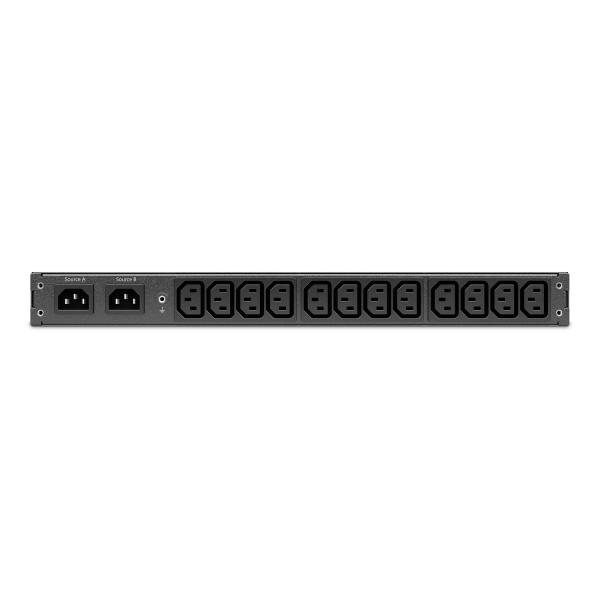 Rack ATS, 230V, 10A, C14 in, (12) C13 out 