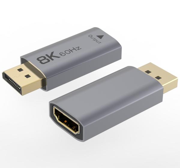 PremiumCord adaptér DisplayPort - HDMI, 8K @ 60Hz, 4K @ 144Hz Male/ Female, pozlátené konektory