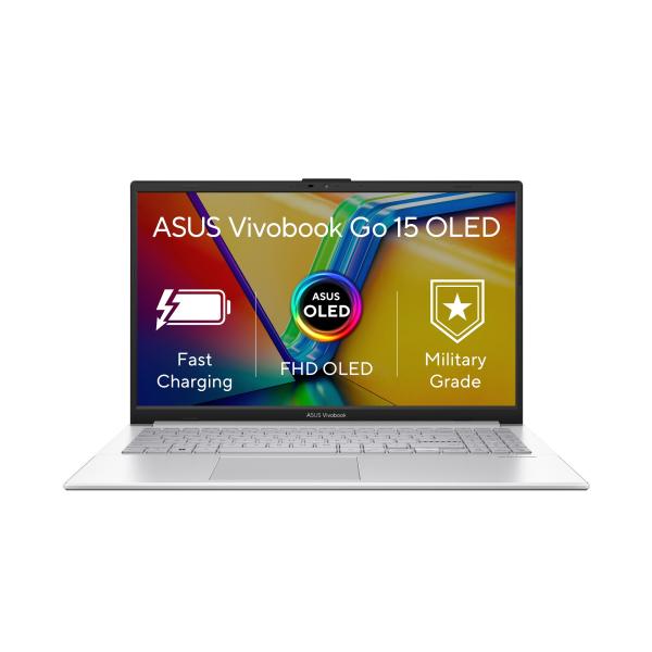 ASUS Vivobook Go 15 OLED/ E1504FA/ R5-7520U/ 15, 6"/ FHD/ 8GB/ 512GB SSD/ AMD int/ W11H/ Silver/ 2R