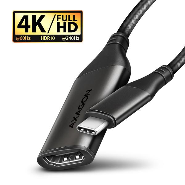 AXAGON RVC-HI2M, USB-C -> HDMI 2.0a redukcia / adaptér, 4K/ 60Hz HDR10